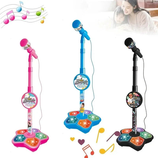 Kids Microphone with Stand Music Instrument Toys