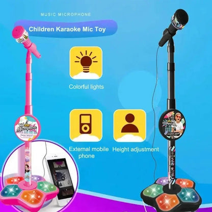 Kids Microphone with Stand Music Instrument Toys